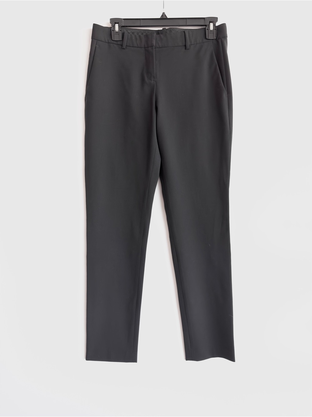 Theory Black Treeca Slim Fit Cropped Ankle Suit Trousers Pants Size [2]